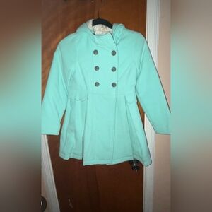 Mint Green Double-Breasted Coat